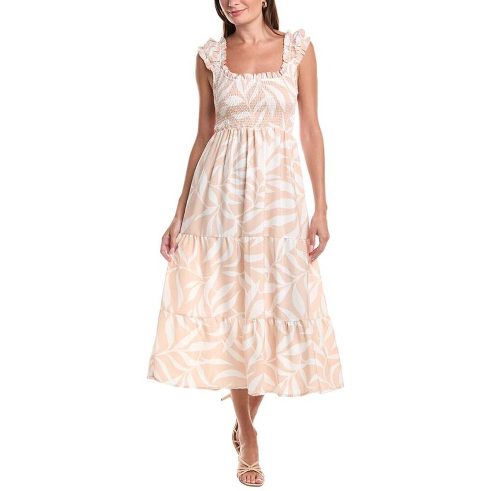 Marion Womens  Printed Midi Dress